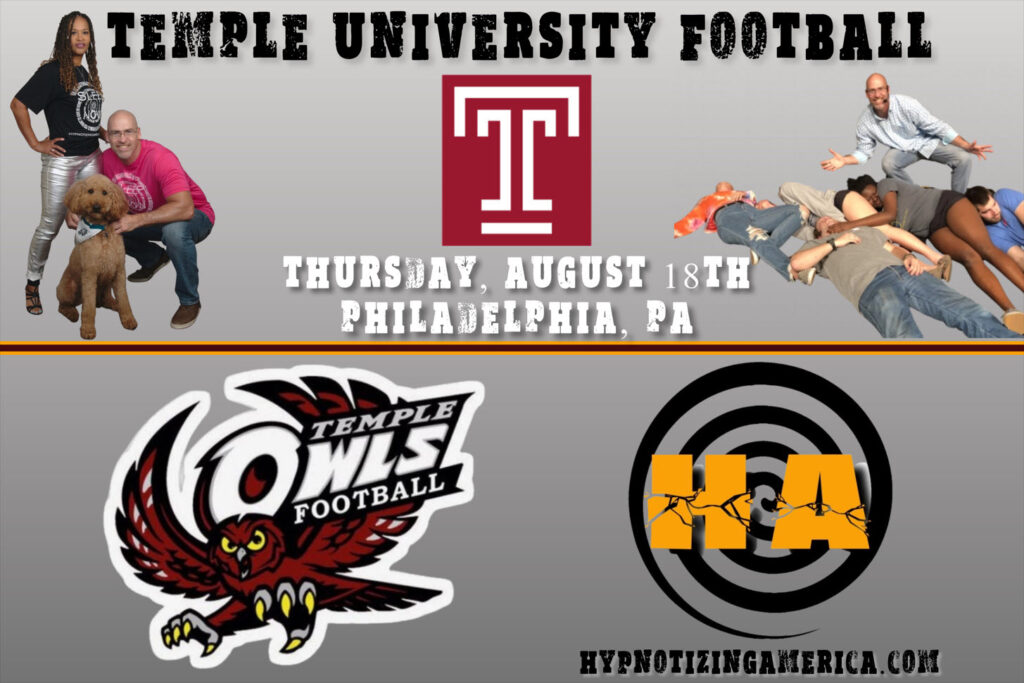 TEMPLE UNIVERSITY FOOTBALL – NOT ALL FUN AND GAMES BUT ALSO MOTIVATIONAL!!!